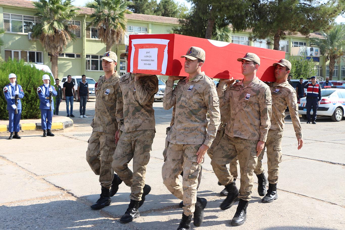 Hayatını kaybeden asker için tören düzenlendi